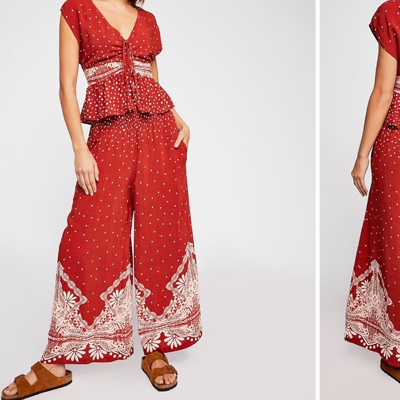 Free People Babylon River Set Pants and Top NEW - Picture 2 of 6